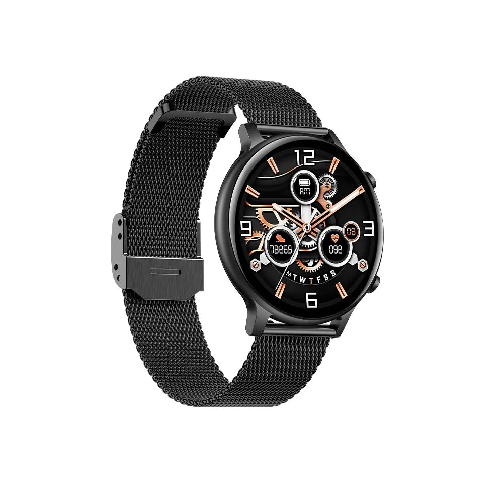 The new HT12 smartwatch has a round screen, blood pressure, blood oxygen, heart rate monitoring, exercise, bluetooth calls