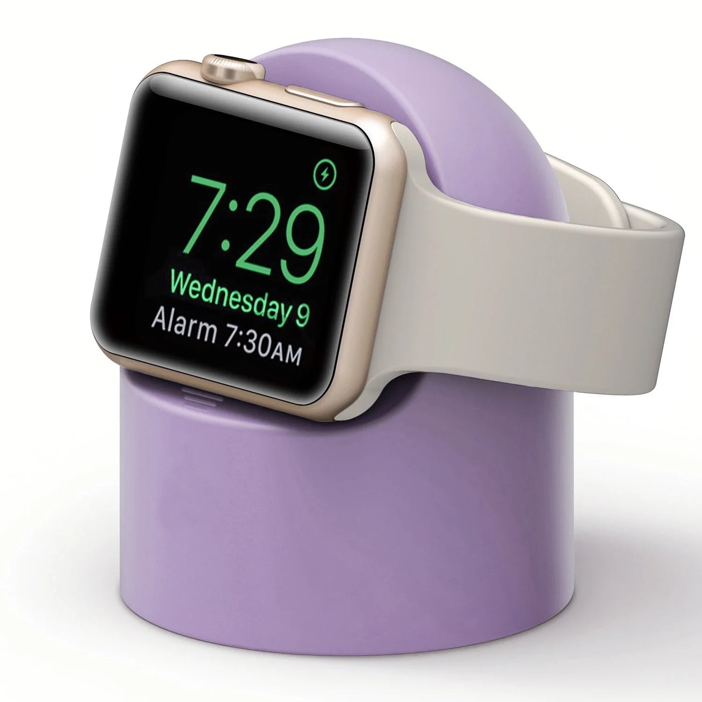 Charger Stand For Apple Watch Series 9 8 7 SE 6 5 3 Ultra1 2 49mm 45mm 44mm 42mm 41mm 40mm 38mm Durable Silicone Nightstand Mode