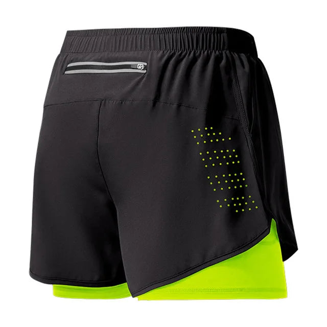 Men's Running Shorts 2025 New Release Gym Fitness 2-in-1 Exercise Summer Quick Dry Trendy Personalized Running Shorts