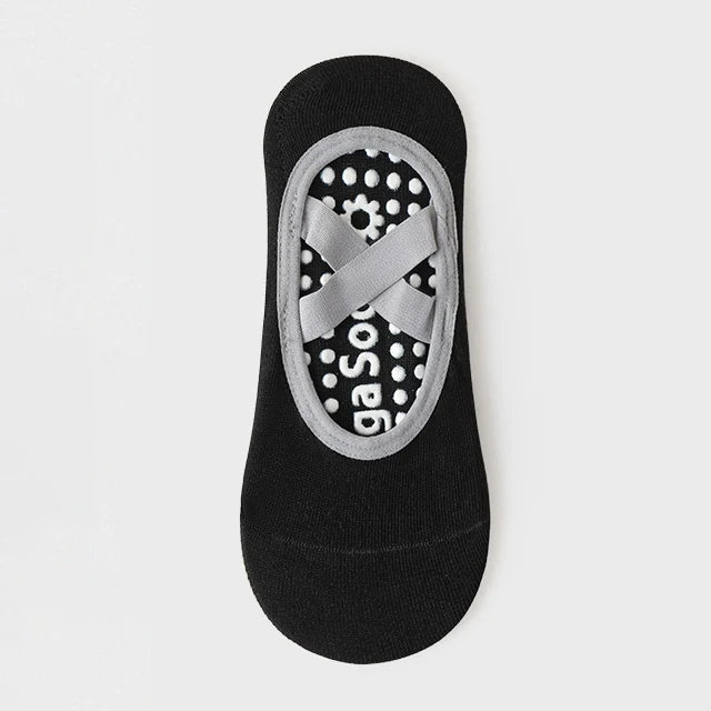 Breathable Towel Bottom Yoga Socks Women Silicone Non-Slip Bandage Pilates Sock Ladies Ballet Dance Fitness Workout Cotton Socks