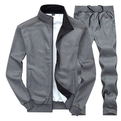 Maxulla Autumn Men's Tracksuit Suit Casual Joggers Hooded Sportswear Jackets + Pants 2 Piece Sets Male Sports Running Clothing
