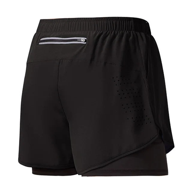 Men's Running Shorts 2025 New Release Gym Fitness 2-in-1 Exercise Summer Quick Dry Trendy Personalized Running Shorts