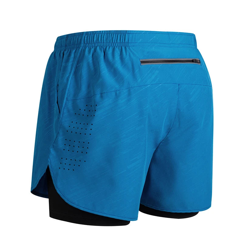 Men's Running Shorts 2025 New Release Gym Fitness 2-in-1 Exercise Summer Quick Dry Trendy Personalized Running Shorts