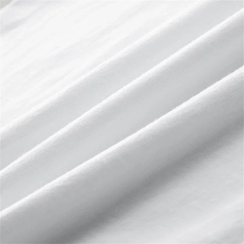 Kawaii Good Mental State Pure Short Sleeved T-shirt for Men Women Tee Clothes Loose Casual Cartoon Oversized Top Y2K