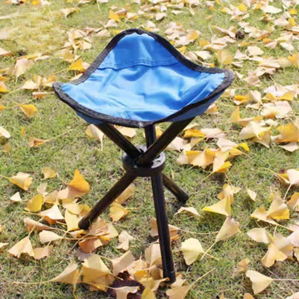 Outdoor Portable Folding Chair Folding 3 Legs Stool Garden Stool Chair Picnic Fishing Chairs Travel Chair Leisure Accessories