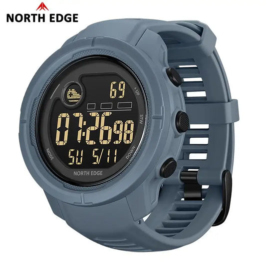 NORTH EDGE New Men's Digital Watch Heart Rate Calories Pedometer Blood Oxygen Monitoring Sports Waterproof 50m Smartwatch MARS 5