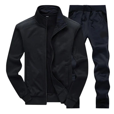 Maxulla Autumn Men's Tracksuit Suit Casual Joggers Hooded Sportswear Jackets + Pants 2 Piece Sets Male Sports Running Clothing