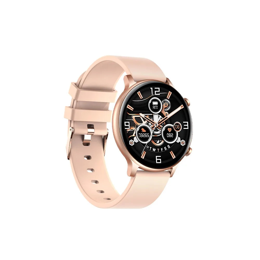 The new HT12 smartwatch has a round screen, blood pressure, blood oxygen, heart rate monitoring, exercise, bluetooth calls