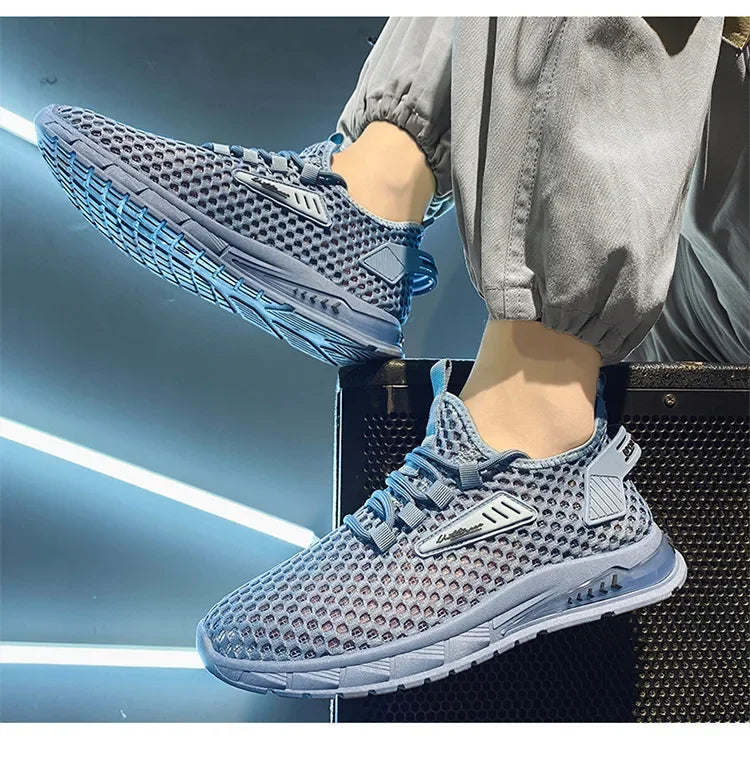 Men Shoes Summer Breathable Athletic Running Shoes Outdoor Sport Casual Fashion Sneakers Gym Training Jogging Non Slip Shoe