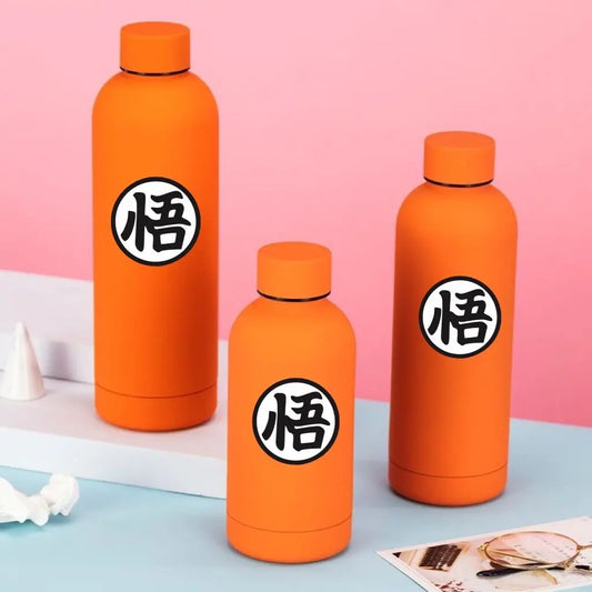 Anime Z Son Goku Cartoon Portable Stainless Steel Water Bottle Travel Cup Cosplay Prop Boy Girl Gift 1pcs