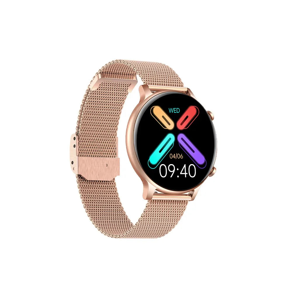 The new HT12 smartwatch has a round screen, blood pressure, blood oxygen, heart rate monitoring, exercise, bluetooth calls