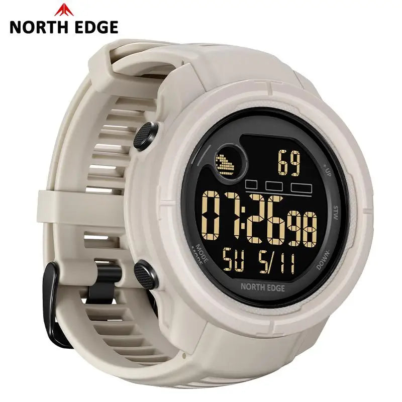 NORTH EDGE New Men's Digital Watch Heart Rate Calories Pedometer Blood Oxygen Monitoring Sports Waterproof 50m Smartwatch MARS 5
