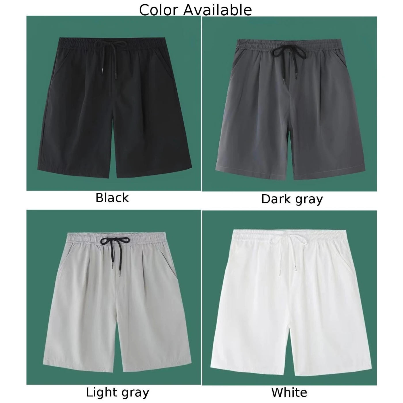 Pants Trousers Shorts Summer Spring Beach Sport Solid Color Spandex Sweatpants Ice Silk Loose Elastic Male Men