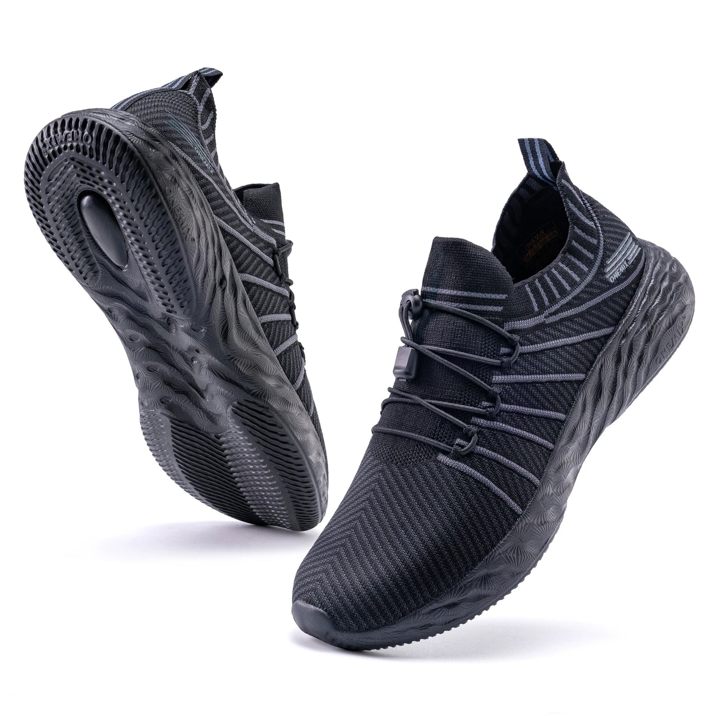 ONEMIX 2024 Men Running Shoes Non-slip Shock Absorption Sneaker Lightweight Tennis Shoe Waterproof Man Breathable Casual Shoes